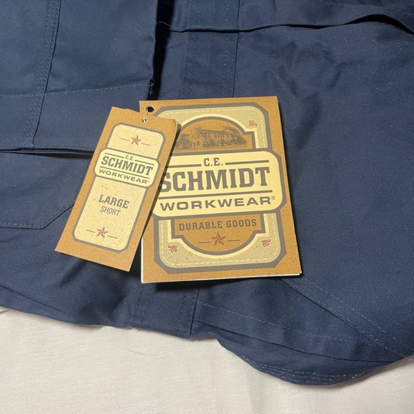 C E Schmidt Men’s Coveralls LG  Short. Long Sleeve.Navy Blue. Auto shop, Garage. - Picture 6 of 15